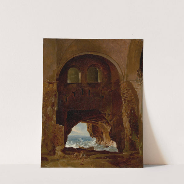 Ruins of a Cloister, by the Sea (Circa 1825-35) by Franz Ludwig Catel