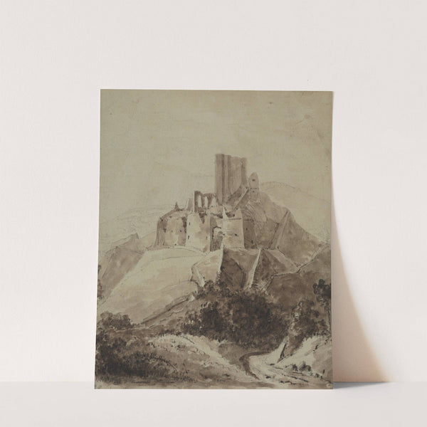 Ruins of Chateau d’Arque (1819) by Isidore Justin Taylor