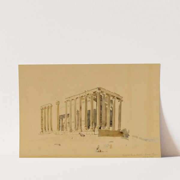Ruins of Greek Temple, Azani, Phrygia (1845) by Miner Kilbourne Kellogg