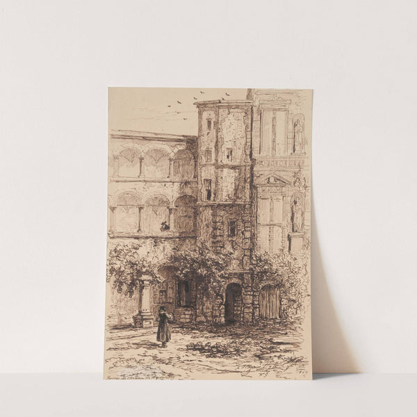 Ruins of Heidelberg Castle (1863) by François Stroobant
