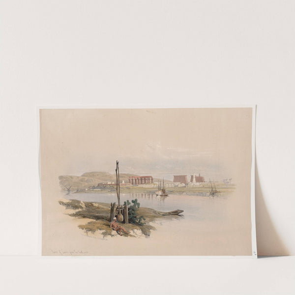 Ruins of Luxor, from the south-west. (1846-1849) by David Roberts