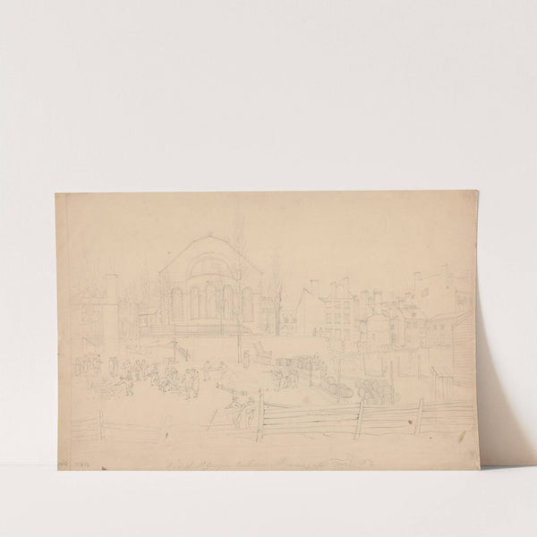 Ruins of St. Georges, Beekman St. morning after fire, no. 2 by John Rubens Smith