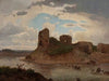 Ruins of the Bobrowniki castle by the Vistula River