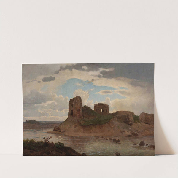 Ruins of the Bobrowniki castle by the Vistula River by Wojciech Gerson