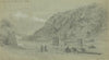 Ruins of the bridge over the Shenandoah. Loudon Heights beyond