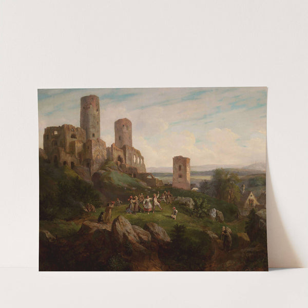 Ruins of the castle – merry-making in Tenczynek by Henryk Pillati