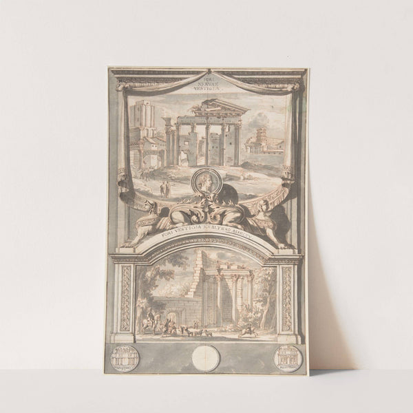 Ruins of the Forum of Nerva (above) and Another View of the Ruins (below) by Jan Goeree