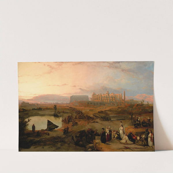 Ruins of the great temple at Karnak, sunset (1845) by David Roberts