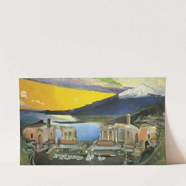 Ruins of the Greek Theatre at Taormina (between 1904 and 1905) by Tivadar Csontváry Kosztka