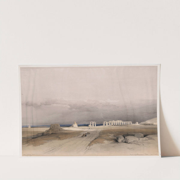 Ruins of the Memnonium, Thebes. Dec. 5th, 1838. (1846-1849) by David Roberts