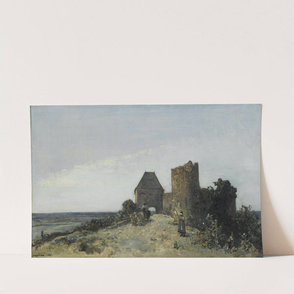 Ruins of the Rosemont castle (1861) by Johan Barthold Jongkind