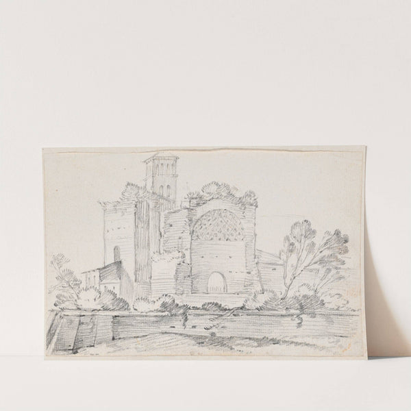 Ruins of the Temple of Venus and Rome in the Forum by Joseph-Marie Vien