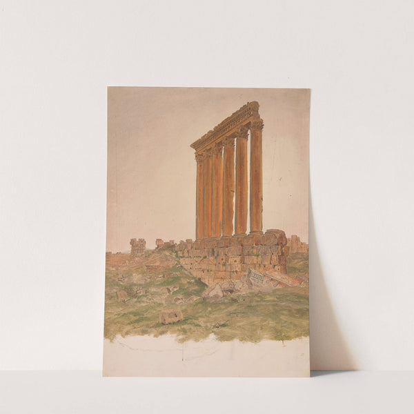 Ruins of the Temple of Zeus, Baalbek (1868) by Frederic Edwin Church