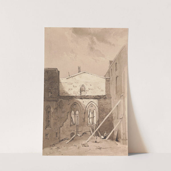 Ruins of Westminster Palace by George Harley