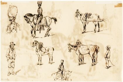 Ruiters, paarden, e.a