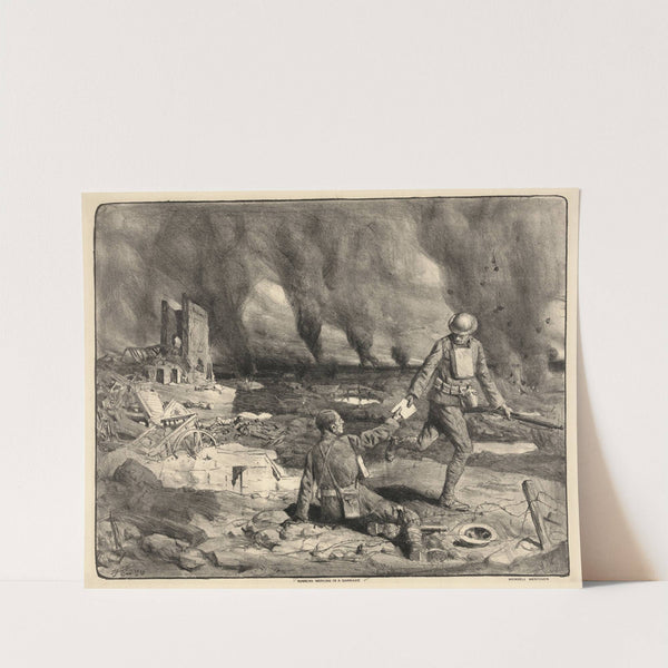 Runners working in a barrage (1927) by Lucien Jonas