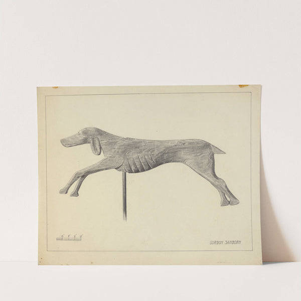 Running Dog Weather Vane by Gordon Sanborn