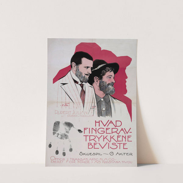 Rupert Julian – dobbeltrollen i Hvad fingeravtrykkene beviste (1920) by Olaf Thon