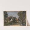 Rural buildings in Skokowa (1850-1881) by Adolf Dressler