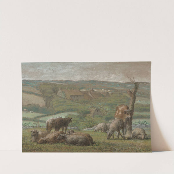 Rural landscape by Jean-François Millet