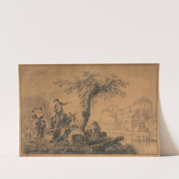 Rural Scene (1762) by Jean-Baptiste Pillement