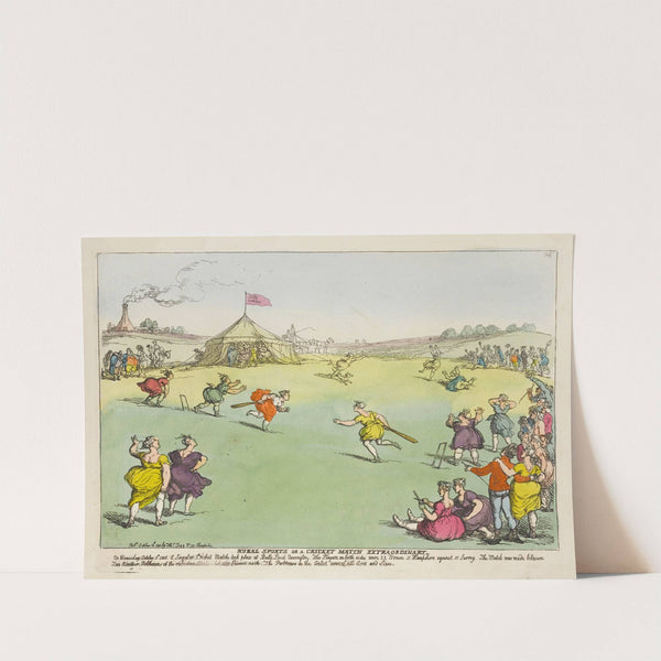 Rural sports or a cricket match extraordinary (1811) by Thomas Rowlandson