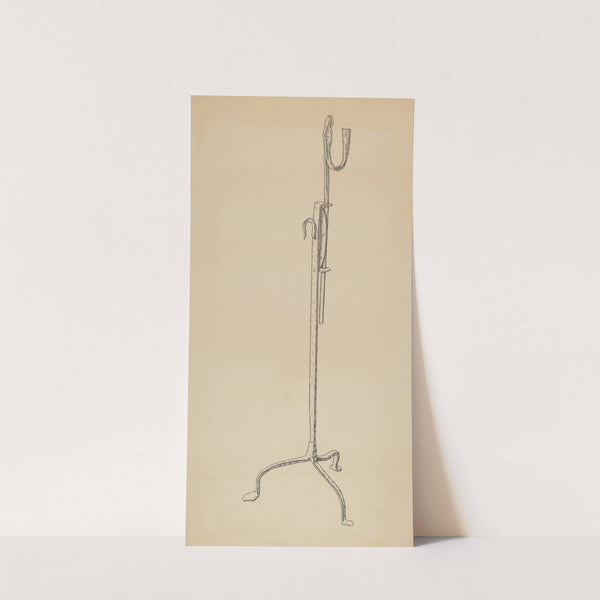 Rush and Candle Stand by Irene Lawson