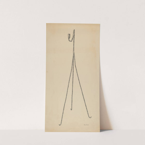 Rush and Candle Stand by Irene Lawson