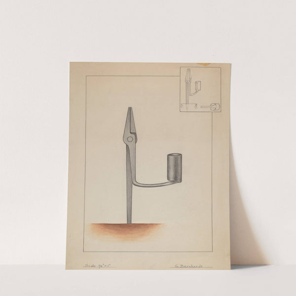 Rush Burner Candle Holder (c. 1936) by Gerald Bernhardt