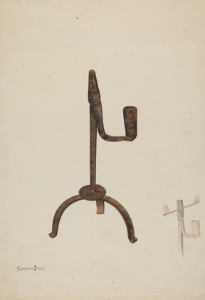 Rush Holder with Candle Socket