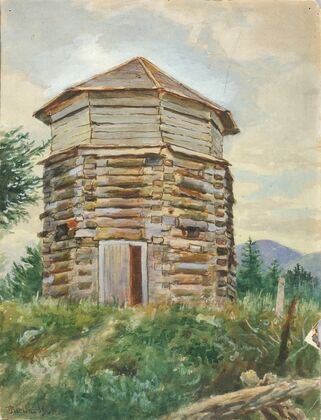 Russian Block House, Alaska, 1900 — size preview