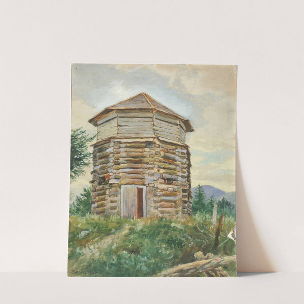 Russian Block House, Alaska, 1900 by Theodore J. Richardson