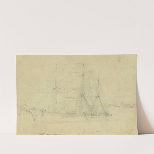 Russian ship by Alfred Rudolph Waud