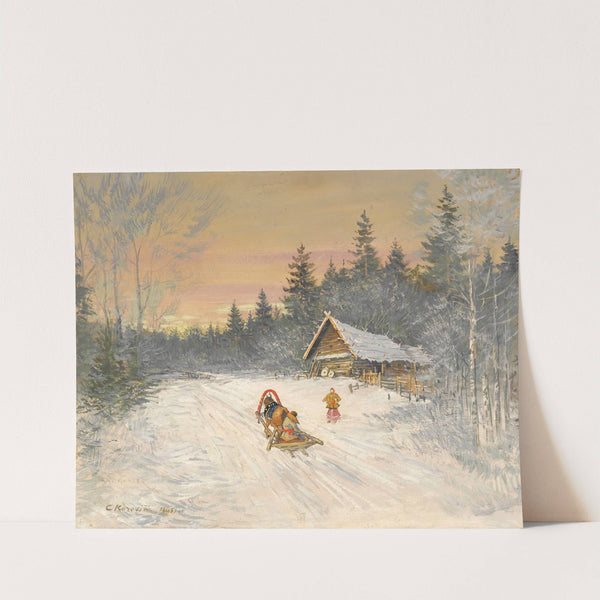 Russian Village Under Snow by Konstantin Alexeevich Korovin