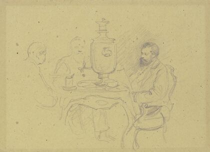 Russians at tea