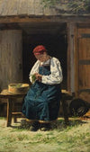 Russische Bäuerin bei der Arbeit (1874)
