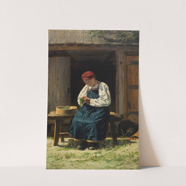 Russische Bäuerin bei der Arbeit (1874) by Vladimir Egorovich Makovsky