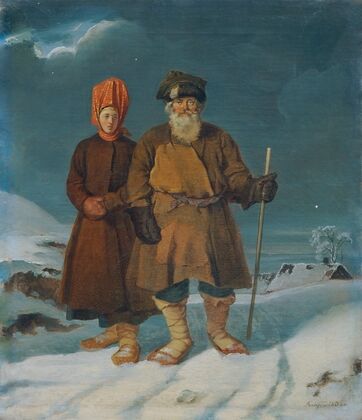 Russisches Bauernpaar
