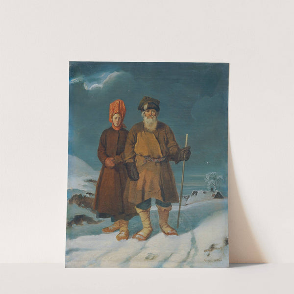 Russisches Bauernpaar by Johann Matthias Ranftl