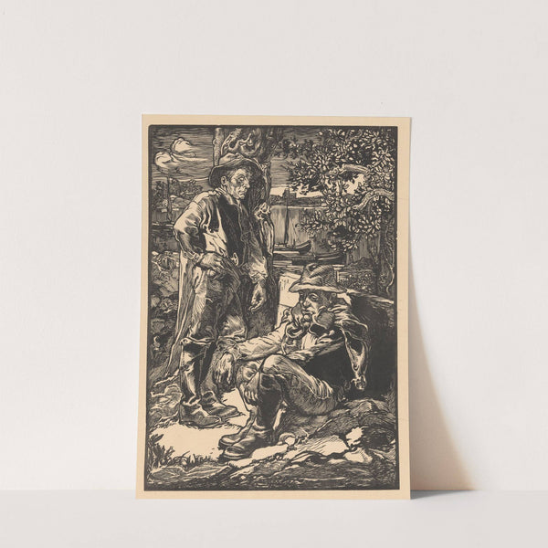 Rustende polderwerkers by Johannes Josephus Aarts