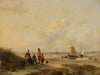 Rustende vissers op een strand bij helder weer (1802 – 1860)