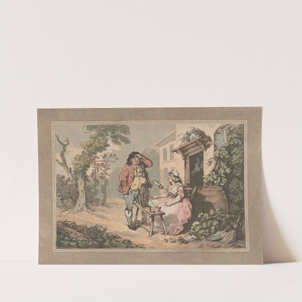 Rustic courtship by Thomas Rowlandson