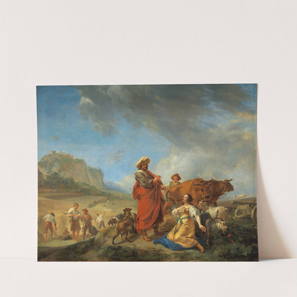 Ruth and Boas by Nicolaes Pietersz. Berchem