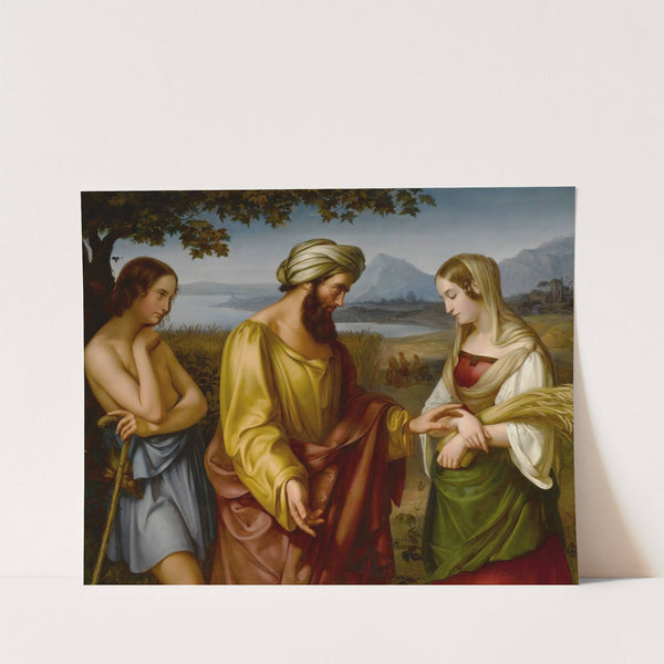 Ruth And Boaz (1830) by Eduard Holbein