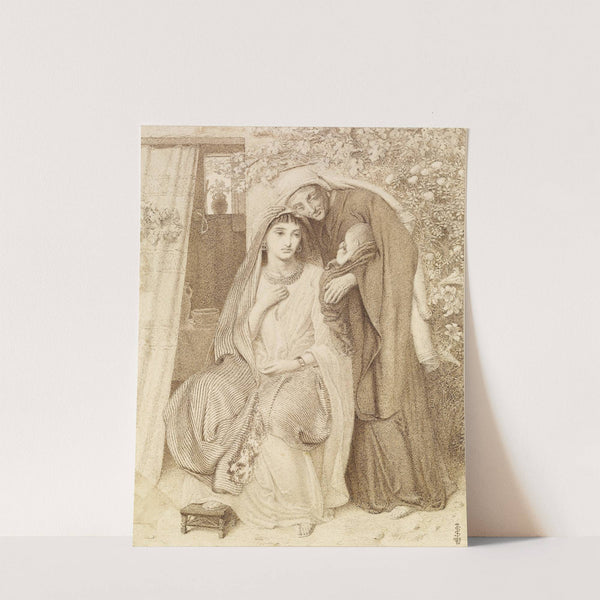Ruth, Naomi and the Child Obed by Simeon Solomon
