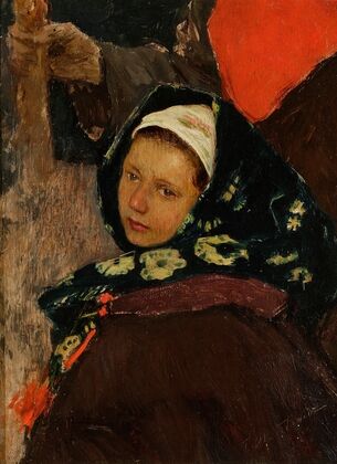 Ruthenian woman – head of a peasant woman (1895)
