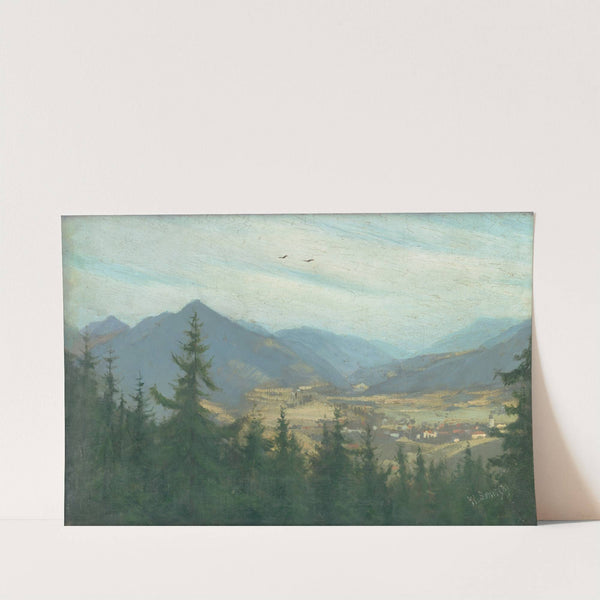 Ružomberok Landscape by Karol Miloslav Lehotský