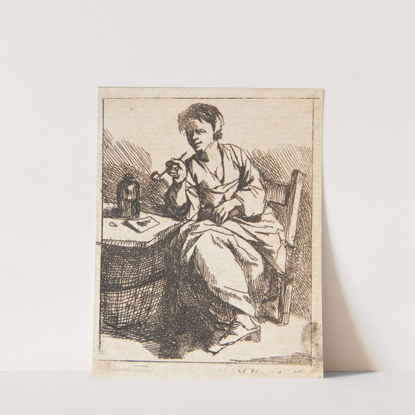 Rygende kvinde by Cornelis Pietersz. Bega