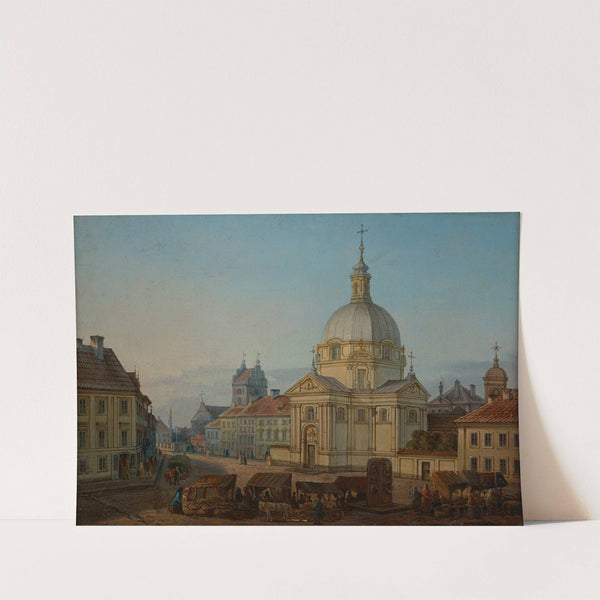 Rynek Nowego Miasta z kościołem Sakramentek by Jan Seydlitz