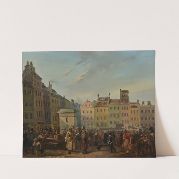 Rynek Starego Miasta (1854) by Franciszek Kostrzewski